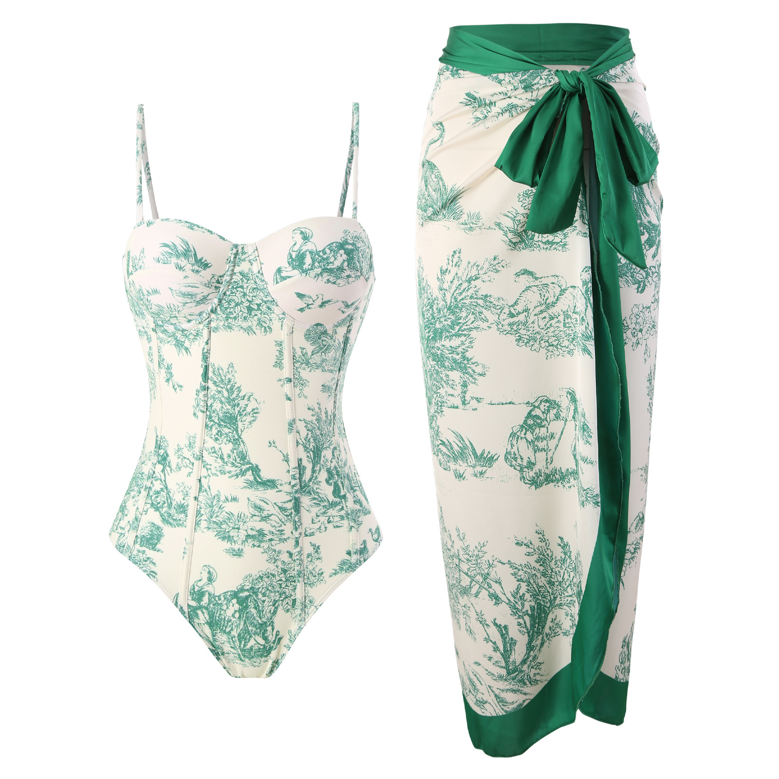 dior bikini green