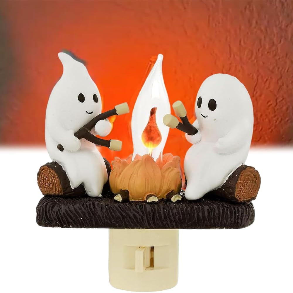 Ghost Campfire Flickering Night Light