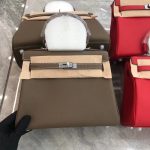 HERMES Haute Couture 32 Hand bag Vache leather hunter GHW Natural Brown Used
