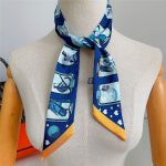 Scarf Story Twill Silk Scarf for Purse Bag Scarf Handle