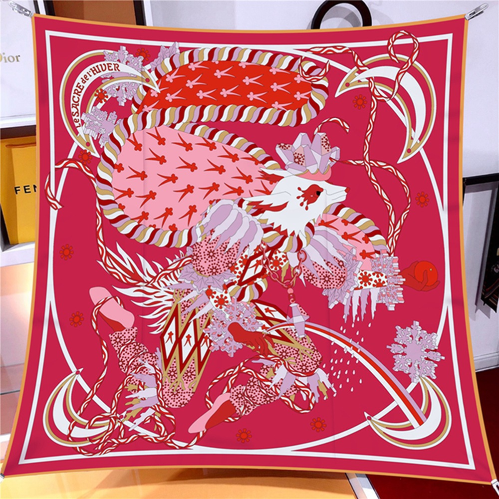 Le Sacre des Saisons scarf 90 Silk