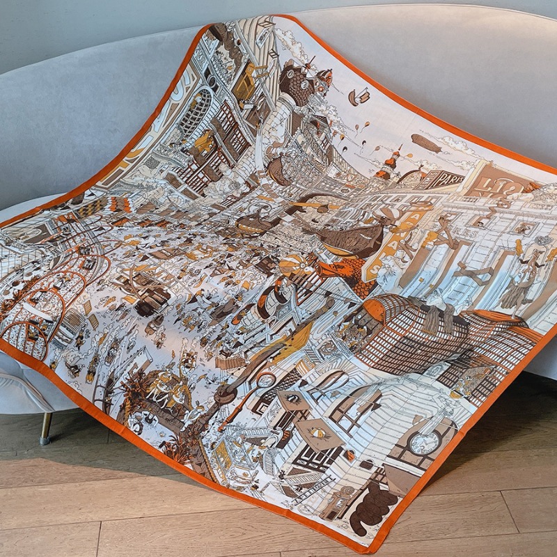 Roman Holiday Double Face Print Shawl